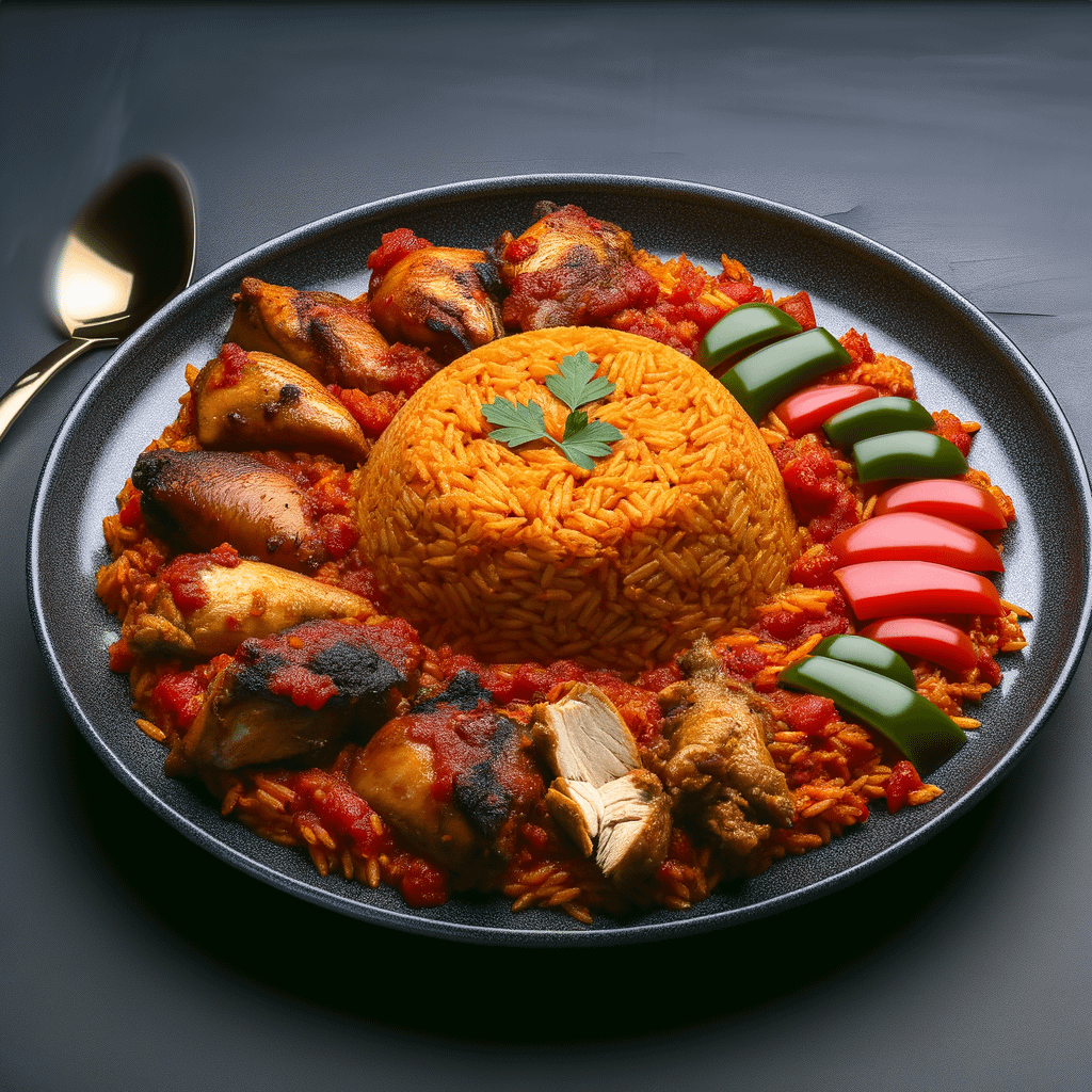 Ghanaian Jollof Rice With Grilled Chicken Recipe