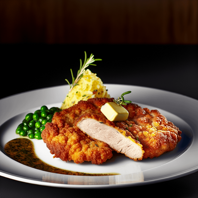 Austrian Veal Schnitzel With Herbed Butter Recipe