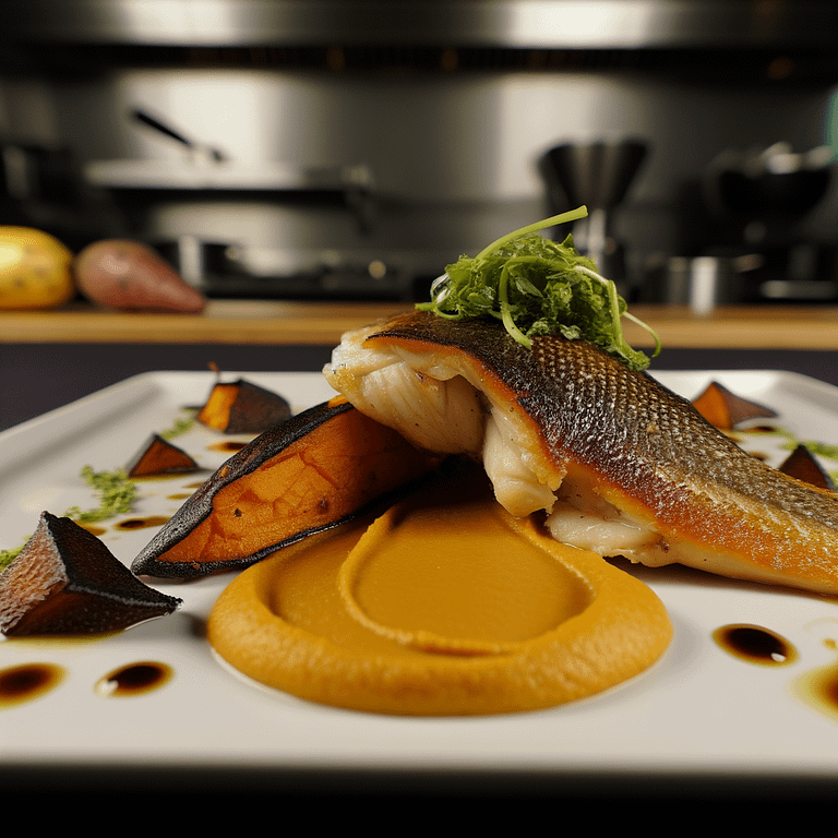 Colombian Sea Bass With Sweet Potato Puree Recipe