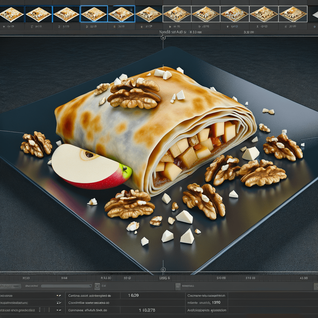 Eastern European Apple Walnut Strudel Recipe