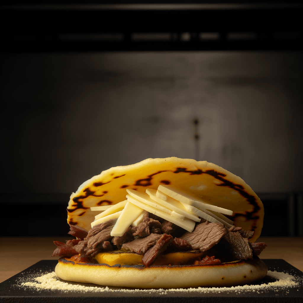 Venezuelan Arepa With Beef And Cheese Recipe