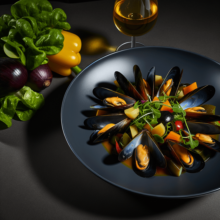 Belgian Mussels With White Wine And Vegetables Recipe