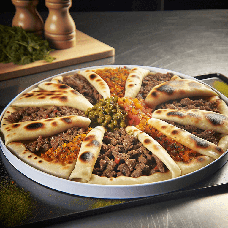 Turkish Beef Stuffed Flatbreads With Spices