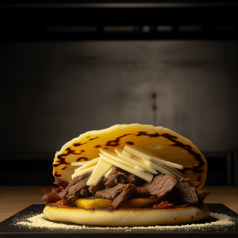 Venezuelan Arepa With Beef And Cheese Recipe